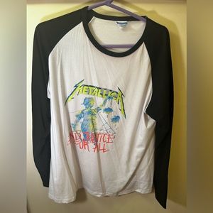 Metallica …And Justice For All (Long-sleeve Baseball) - T Shirt